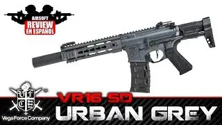 VR16 Saber SD Urban Grey - VFC Airsoft Review en Español ( Test Shot & Chrono )