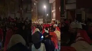أجواء احتفالية فرنسا للجالية المغربية والعربية بعد الفوز على اسبانيا