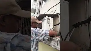 Voltas split AC dismantling