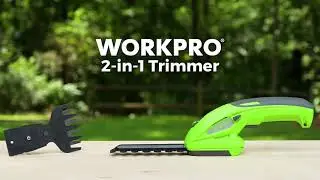 WORKPRO&reg; Tools | 2-in-1 Cordless Grass Shear + Shrubbery Trimmer🌱