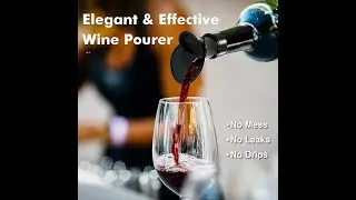 Flower design wine pourer and stopper