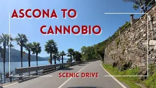Switzerland to Italy: Curvy Lakeside Roads, Mountains, Palm Trees & Azure Skies in 4K