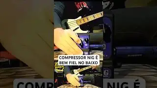 Poderoso Anal&oacute;gico Compressor NIG PCM no Contrabaixo Fender Jazz Bass #shorts