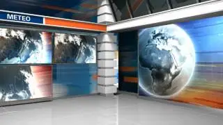 Mediaset TG5 3D Virtual Set