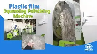 100-1000kg/h Plastic Film and Bag Crushing Material Squeezing Pelletizer/ Granulator Machine