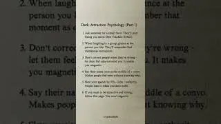 #dark #psychology #attraction#tricks