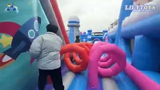 Inflatable Funcity Playground Equipment for Kids Adult Slide Amusement Park for Sale