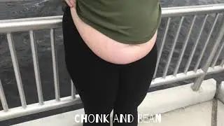 BBW Big Belly Play in Public [Fat Girlfriend]