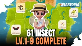 Heartopia Catch Insect Guide: Semua Lokasi Serangga Level 1-9 (COMPLETE)