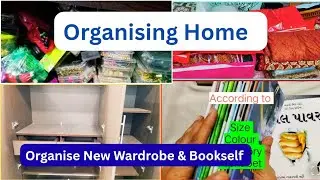 Wardrobe organization| Books organising idea| Home Organization| space saving idea
