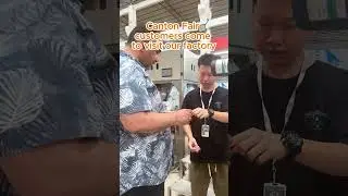 2025 China Canton Fair Buyers Visit Factory｜Pyramid Triangle Tea Bag Packing Machine 🎥