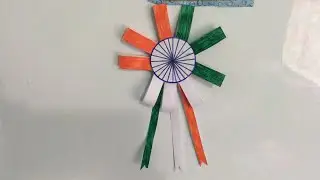 Independence Day Badge  l How to make Indian Independence Day Badge  with a white paper.