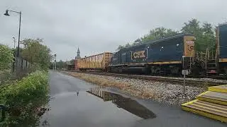 L12825 CSXT 6458 leads L128-25 through Point of Rocks