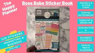 Happy Planner Boss Babe Sticker Book Flip Through