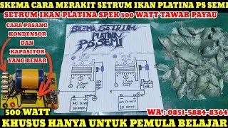 CARA PASANG KONDENSOR & KAPSITOR PADA SETRUM PLATINA DAN PROMO SETRUM IKAN