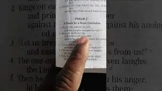 Psalm 2:2. Reading of God's words and Meditation