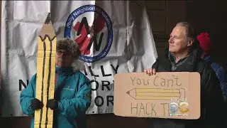 New Voting Machines Cause Controversy Outside City Commissioners Office At City Hall