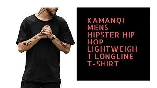Mens Hipster Hip Hop Lightweight Longline T-Shirt