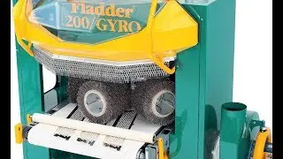 Fladder GYRO: borstel ontbraammachine, afbraammachine, afbramen, ontbramen, kanten breken
