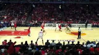 Derrick Rose Injured Playoff Game 1 4th Quarter Chicago Bulls Against Philly 76ers (Injury Torn ACL)