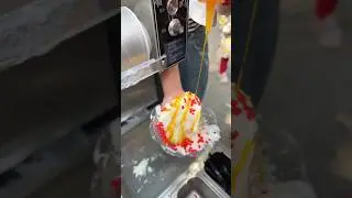 SNOW ICE SHAVER MACHINE MAKES OUR SUMMER DELICIOUS AND COLORFUL!#icecream #streetfood #food #foodie