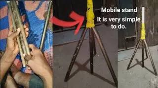 How to Make a Simple Mobile Stand at Home | DIY Homemade Phone Tripod - Zero Cost Mobile Holder DIY