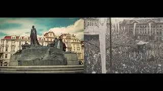 Boje o pomník Jana Husa na Staroměstském náměstí v Praze