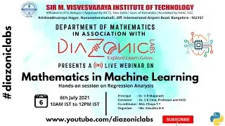 Mathematics in Machine Learning Hands-on session | Diazonic Labs