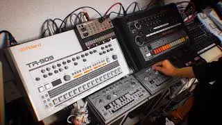 TB-303 + TT-303 + TR-808 + TR-909 + Eventide SPACE