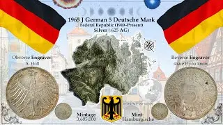1965 J German 5 Deutsche Mark