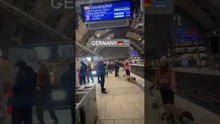 Germany railway stations 🇩🇪🚆 #GermanyVlog#GermanTrains#CheapTransport#BudgetTravelGermany