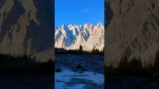 The Breathtaking view of Passu Cones..😍 #explorepakistan #shorts #youtubeshorts #passucones #passu