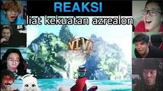 reaksi,lihat kekuatan azrealon dan bayi marvel||Viva fantasy
