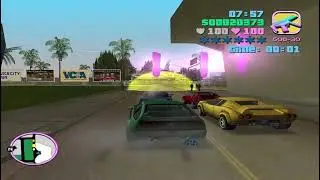 Car race on airport | GTA vice city | GTA vice city fun gameplay | GTA vice city childhood game