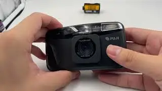 How to use Fuji mini everyday op, Tutorial, rewinding, loading film