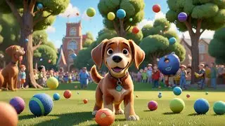 The Puppy Who Juggled Tennis Balls 🐶🎾 | Fun Kids Story & Learning Video | Preschool Adventure