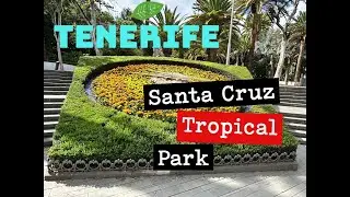 Santa Cruz de Tenerife 4K 60fps 🌴 Walking Tour | City Walk & Tropical Park | No Commentary ENJOY
