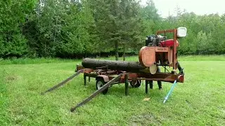 Utilizing Dead Trees for Cabin Projects with my 1985 LT30 Woodmizer Sawmill.