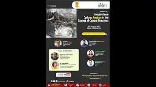 Webinar on Insights from Cyclone Amphan in the context of current pandemic| DISASTER IN INDIA | MHA