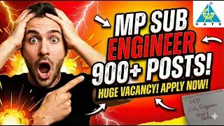 MP Sub Engineer 900+ posts apply now || by Yashodeep Sir || #mpsubengineer #mpje #je