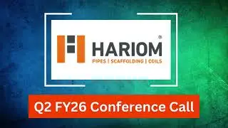 Hariom Pipes Q2 FY26 Concall: Steady Steel Demand & Expansion Plans Ahead