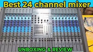British acoustic 24 channel mixer price/unboxing and review/best 24 channel mixer/sk dj vlog 