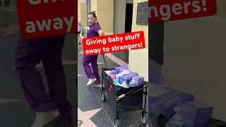 Giving stuff away to strangers! #Nurse #Mom #Pregnant #postpartum #Baby