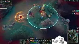 Mel sp #15, Thresh th&aacute;o n&uacute;t Q gấp khi gặp phải Mel cạ cứng (Runor)
