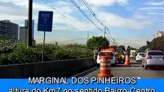 ACIDENTE COM MOTOBOY - MARGINAL PINHEIROS