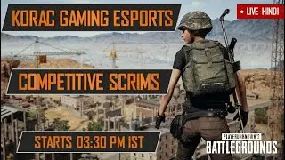PUBG LIVE STREAM | COMPETITIVE TIER 3 CUSTOM SCRIMS | CASTER KGE&bull;CR7 | ROAD TO 2K