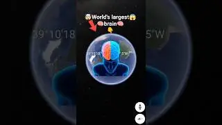 World's largest brain 🧠🤯 on Google maps and google earth 🌎 #short #JitenRajput-m8p