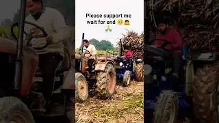 🔔Wait till end 😲 Tractor fas gaya? | Real Power Test💪| Desi Kisan#automobile #shorts #viral #tractor