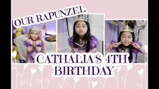 CATHALIA'S 4TH BIRTHDAY CELEBRATION + RAPUNZEL + LOCKDOWN || V84 || Monic & Cathalia Di Vlog