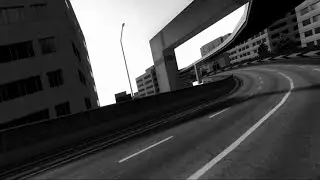 Ridge Racer 2 - Helter Skelter / Hurricane Skyway (High contrast B&W filter)